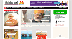 Desktop Screenshot of indiabusinessjournalonline.com